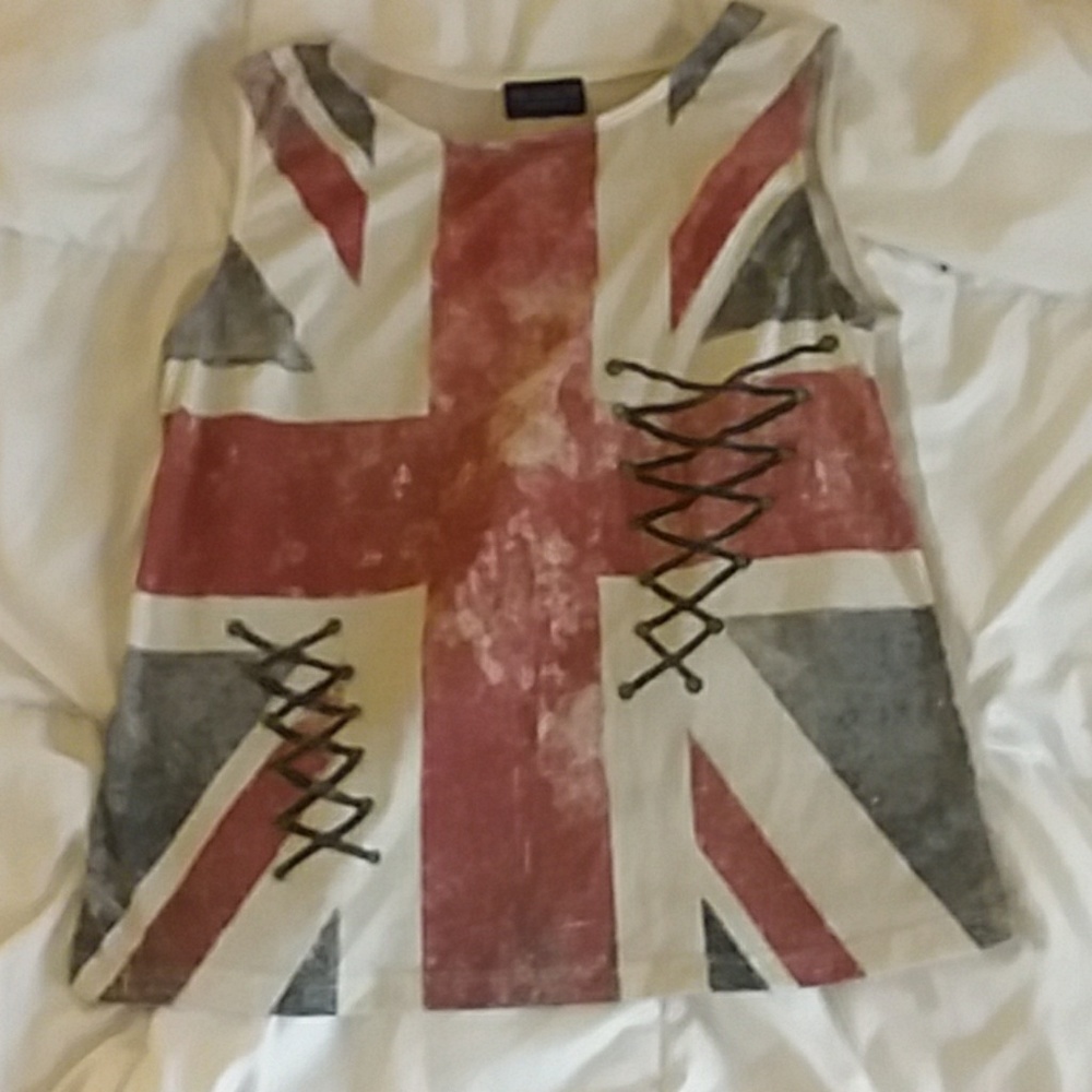 British flag tank top